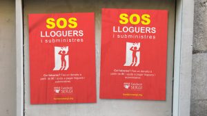 SOS Lloguers i subministres, imatge de campanya